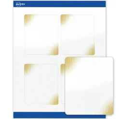 Avery® Printable Labels With Sure Feed® Technology, S00-EWD, Rectangle, 4