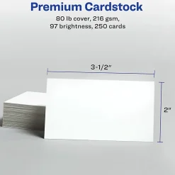 Avery® Printable Microperforated Business Cards With Sure Feed® Technology For Laser Printers, 2