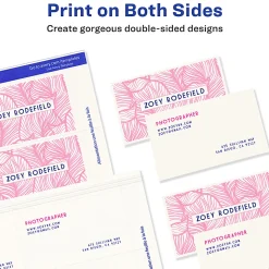 Avery® Printable Microperforated Business Cards With Sure Feed® Technology For Inkjet Printers, 2