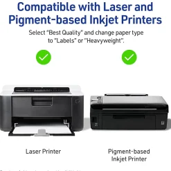 Avery® Printable Sticker Paper For Laser & Inkjet Printers, 8.5