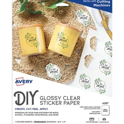 Avery® Printable Sticker Paper For Laser & Inkjet Printers, 8.5