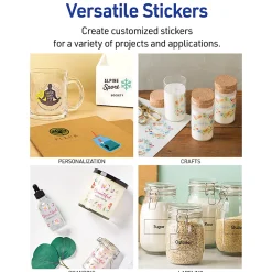 Avery® Printable Sticker Paper For Laser & Inkjet Printers, 8.5