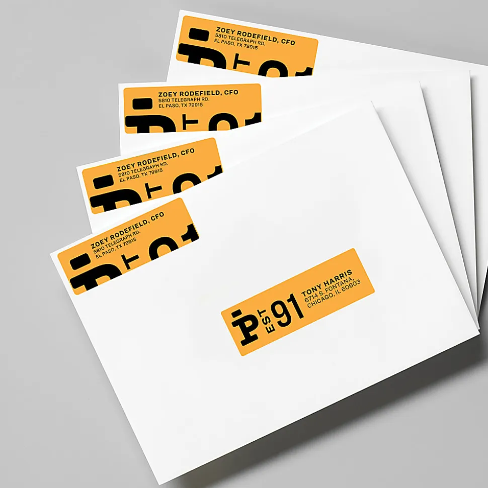 Avery® Print-to-the-Edge Copier Address Labels - 3/4"x 2 1/4" - Permanent Adhesive - Rectangle - Laser - 6870