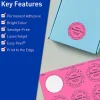 Avery® Print-To-The-Edge Labels With Sure Feed® Technology And Easy Peel® Label Feature, 94510-BPP40, Round, 2-1/4", Matte Bright Pink, Pack of 480