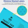 Avery® Print-To-The-Edge Labels With Sure Feed® Technology, 94250-BBP10, Rectangle, 3" x 7", Matte Bright Blue, Pack of 30