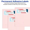 Avery® Print-To-The-Edge Permanent Laser Shipping Labels, 6879, 1 1/4" x 3 3/4", White, Pack Of 300