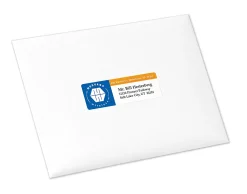 Avery® Print-To-The-Edge Permanent Laser Shipping Labels, 6879, 1 1/4