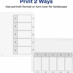 Avery Ready Index Classification Folder Binder Dividers, 8-1/2