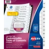 Avery® Ready Index® Dividers, Jan-Dec Tab & Customizable Table of Contents, 8-1/2" x 11", Multicolor, 12 Dividers Per Pack, Set Of 6 Packs