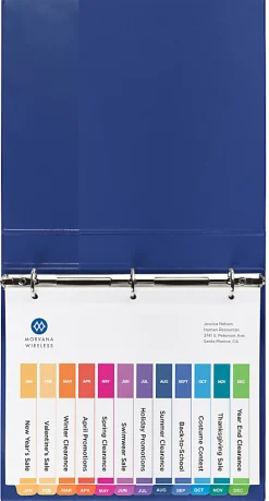 Avery® Ready Index® Dividers, Jan-Dec Tab & Customizable Table of Contents, 8-1/2