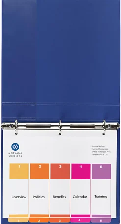 Avery® Ready Index® 1-5 Tab Binder Dividers With Customizable Table of Contents, 8-1/2