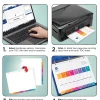 Avery® Ready Index® 1-12 Tab Binder Dividers With Customizable Table Of Contents, 8-1/2" x 11", 12 Tab, White/Multicolor, Pack Of 6 Sets
