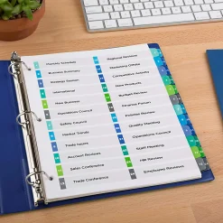 Avery® Ready Index® 1-24 Tab Double Column Binder Dividers With Customizable Table Of Contents, 8-1/2