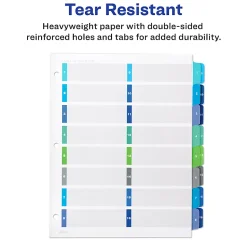 Avery® Ready Index® 1-16 Tab Double Column Binder Dividers With Customizable Table Of Contents, 8-1/2