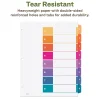 Avery® Ready Index® 1-8 Tabs & Customizable Table Of Contents, Letter Size, White Dividers/Multicolor Tabs, 3 Sets - 11081