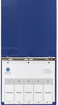 Avery® Ready Index® 1-5 Tab With Customizable Table Of Contents Dividers, Letter Size, 5 Tab, White, 1 Set