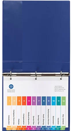 Avery® Ready Index® 1-12 Tab With Customizable Table Of Contents Binder Dividers, 8-1/2