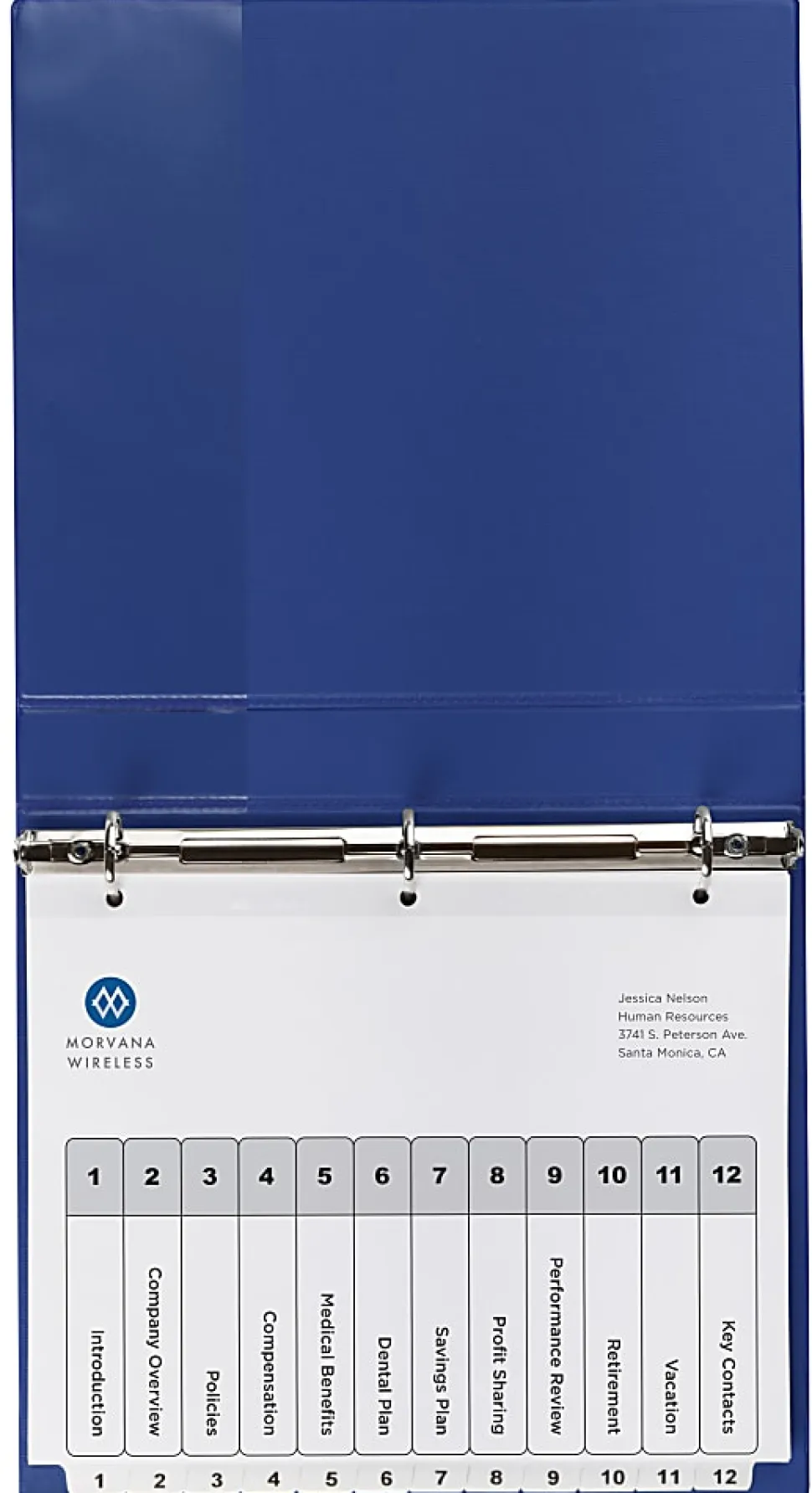 Avery® Ready Index® 1-12 Tab With Customizable Table Of Contents Dividers, Letter Size, White, 1 Set