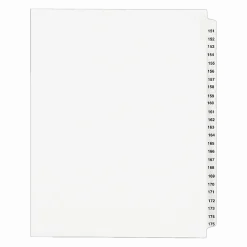 Avery® 20% Recycled Preprinted Laminated Gold-Reinforced Tab Dividers, 8 1/2