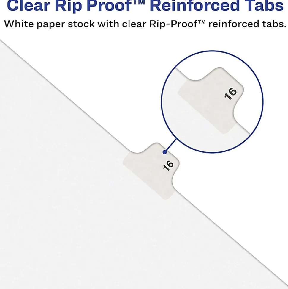 Avery® 30% Recycled Side-Tab Legal Exhibit Dividers, Tab Title D, Pack Of 25