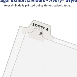 Avery® 30% Recycled Side-Tab Legal Exhibit Dividers, Tab Title D, Pack Of 25
