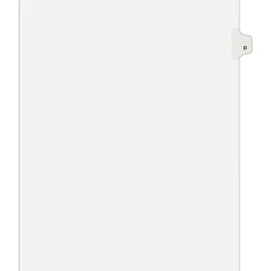 Avery® 30% Recycled Side-Tab Legal Exhibit Dividers, Tab Title D, Pack Of 25