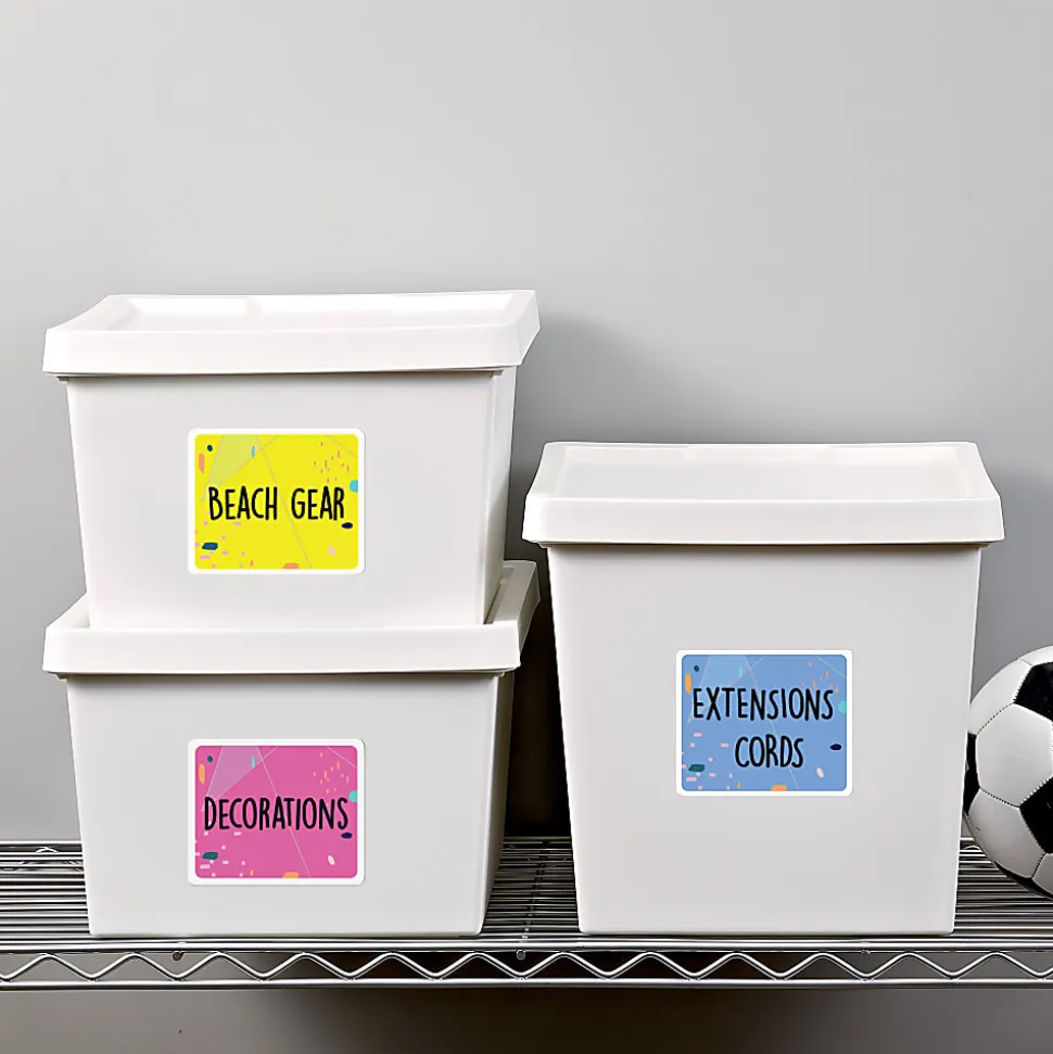 Avery® Repositionable Permanent Shipping Labels, 55164, 3 1/3" x 4", White, Box Of 600