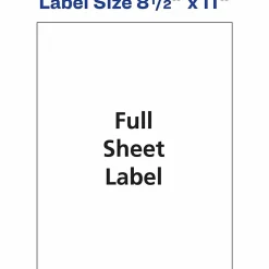 Avery® Shipping Labels, 8255, Rectangle, 8-1/2