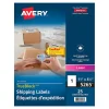 Avery® Shipping Labels With TrueBlock® Technology, Permanent Adhesive, 5265, Rectangle, 8-1/2" x 11", White, Box Of 25