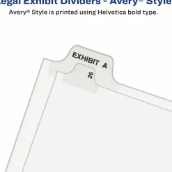 Avery Standard Unpunched Preprinted Reinforced Tab Dividers, 8.5