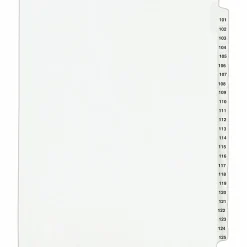 Avery Standard Unpunched Preprinted Reinforced Tab Dividers, 8.5