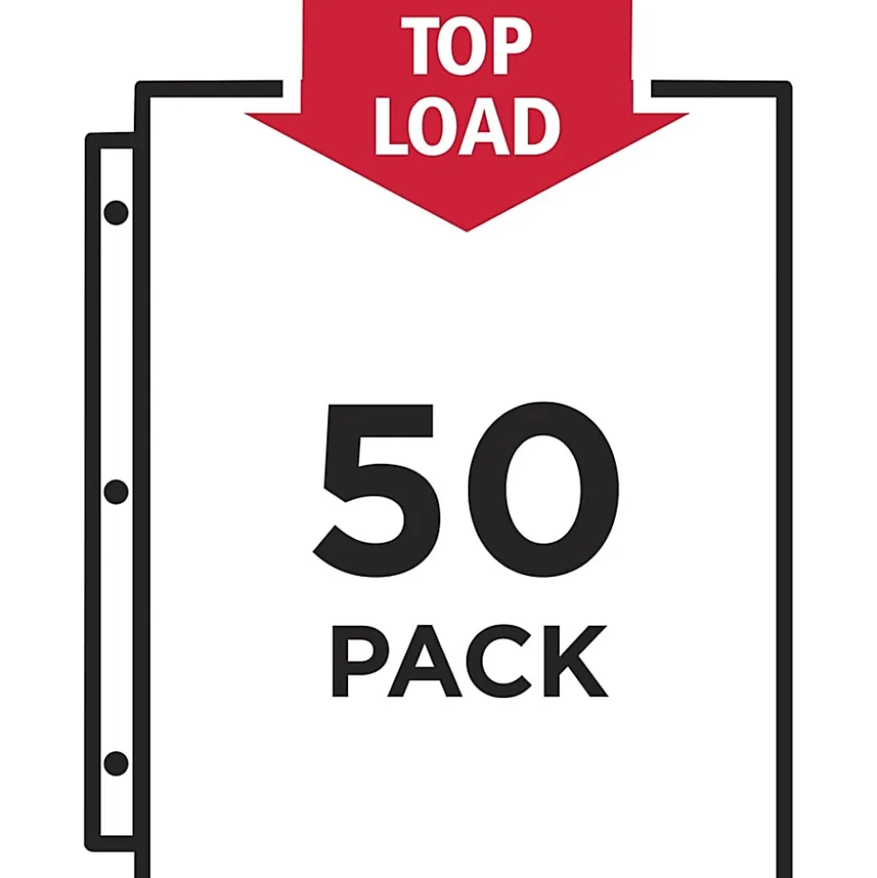 Avery® Super Heavyweight Sheet Protectors With Easy Load™, 8-1/2" x 11", Diamond Clear, 50 Document Protectors