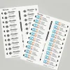 Avery® The Mighty Badge Inserts For Laser Printers, 1" x 3", Clear, Pack Of 100 Inserts