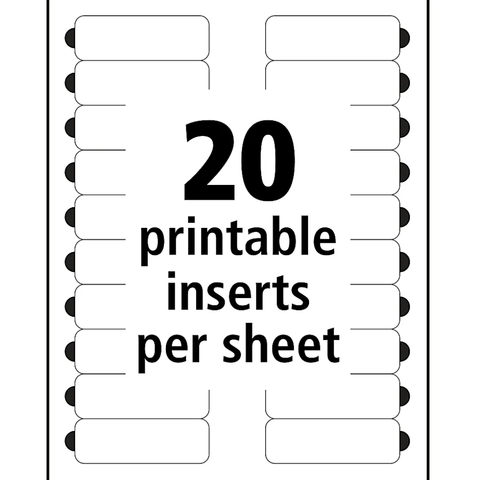 Avery® The Mighty Badge Magnetic Badges For Inkjet Printers, 1" x 3", Gold, Pack Of 10 Badges