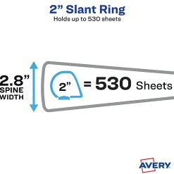 Avery TouchGuard® Protection View 3 Ring Binder, 2