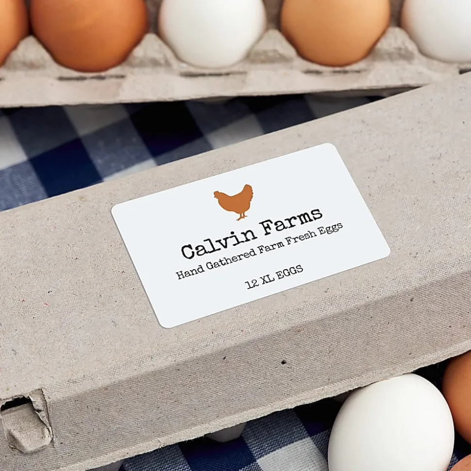 Avery® TrueBlock® Shipping Labels With Sure Feed® Technology, 5816, Rectangle, 2.5" x 4", White, Pack Of 200