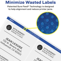 Avery® TrueBlock® Shipping Labels With Sure Feed® Technology, 5164, Rectangle, 3 1/3