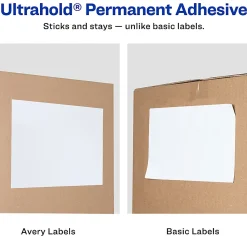 Avery® TrueBlock® White Laser Shipping Labels, With Paper Receipt, 5127, 5 1/16