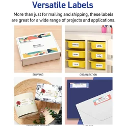 Avery® TrueBlock® White Laser Shipping Labels, Internet, 5126, 5 1/2" x 8 1/2", Pack Of 200
