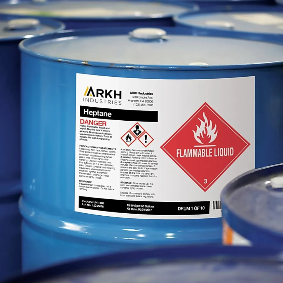 Avery® UltraDuty™ GHS Chemical Labels, AVE60507, 8 1/2" x 11", White, Box Of 500