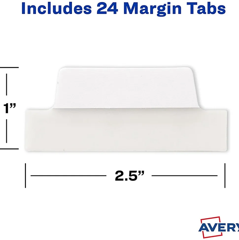 Avery® Ultra Tabs Repositionable Margin Tabs, 74789