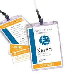Avery® Vertical Name Badge Kit, 6