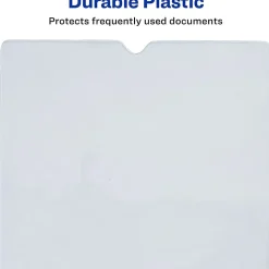 Avery® Vinyl File Envelopes, Passbook/Passport Holder, Holds Up To 30 Sheets, 4" x 6", Clear, 10 Vinyl Envelopes