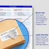 Avery® Waterproof Shipping Labels With Ultrahold®, 15516, Rectangle, 5-1/2" x 8-1/2", White, 20 Labels For Laser Printers