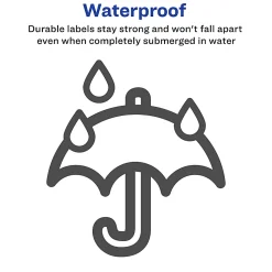 Avery® Waterproof Shipping Labels With Ultrahold®, 15516, Rectangle, 5-1/2