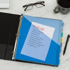 Avery® Write & Erase Pocket Plastic Dividers For 3 Ring Binders, 9-1/4" x 11-1/4", 8-Tab Set, Multicolor, 1 Set