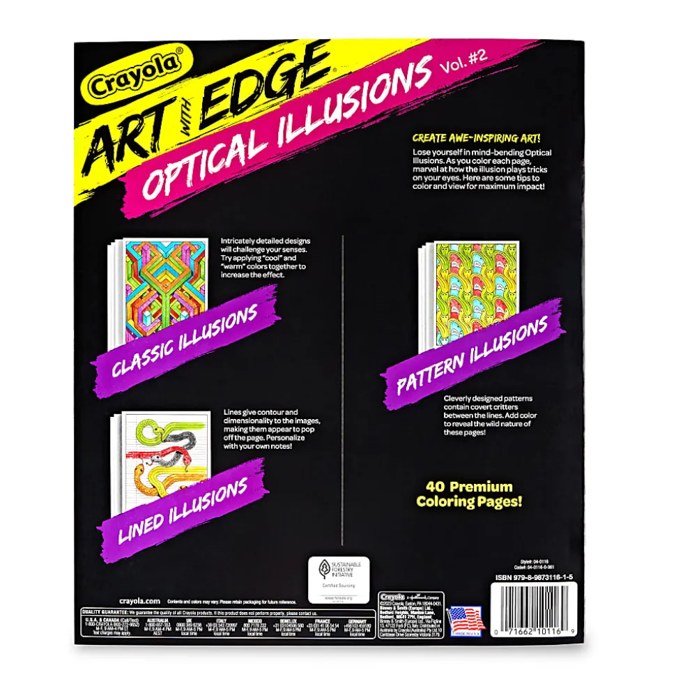 AWE program maintenance. Coloring for pre-teens and adults who are in a certain attitudinal segment.