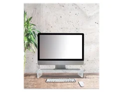 Azar Displays Deluxe Acrylic Monitor Riser Display, 4-1/2”H x 21”W x 7-3/4”D, Clear