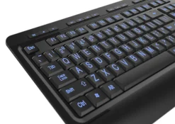 Azio KB505U Vision USB Keyboard, Black