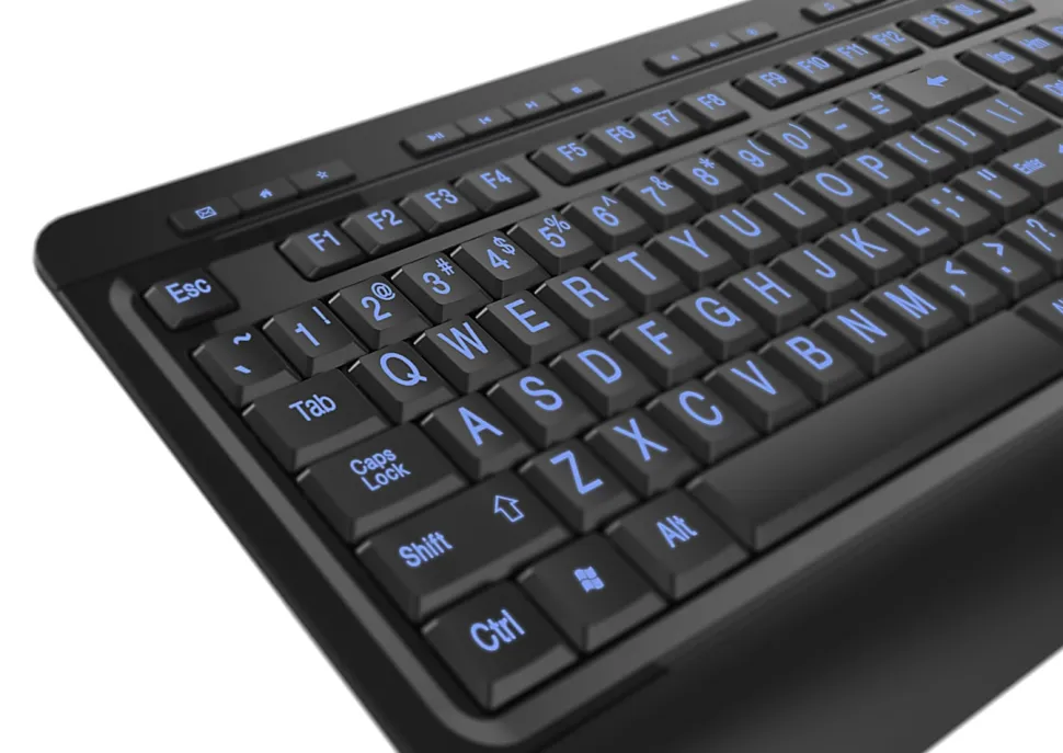 Azio KB505U Vision USB Keyboard, Black